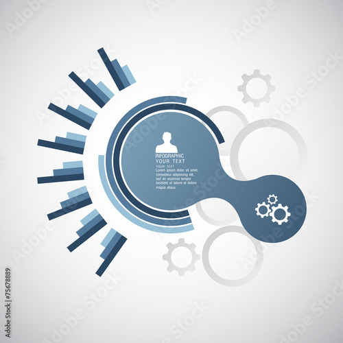 flat infographic bussiness