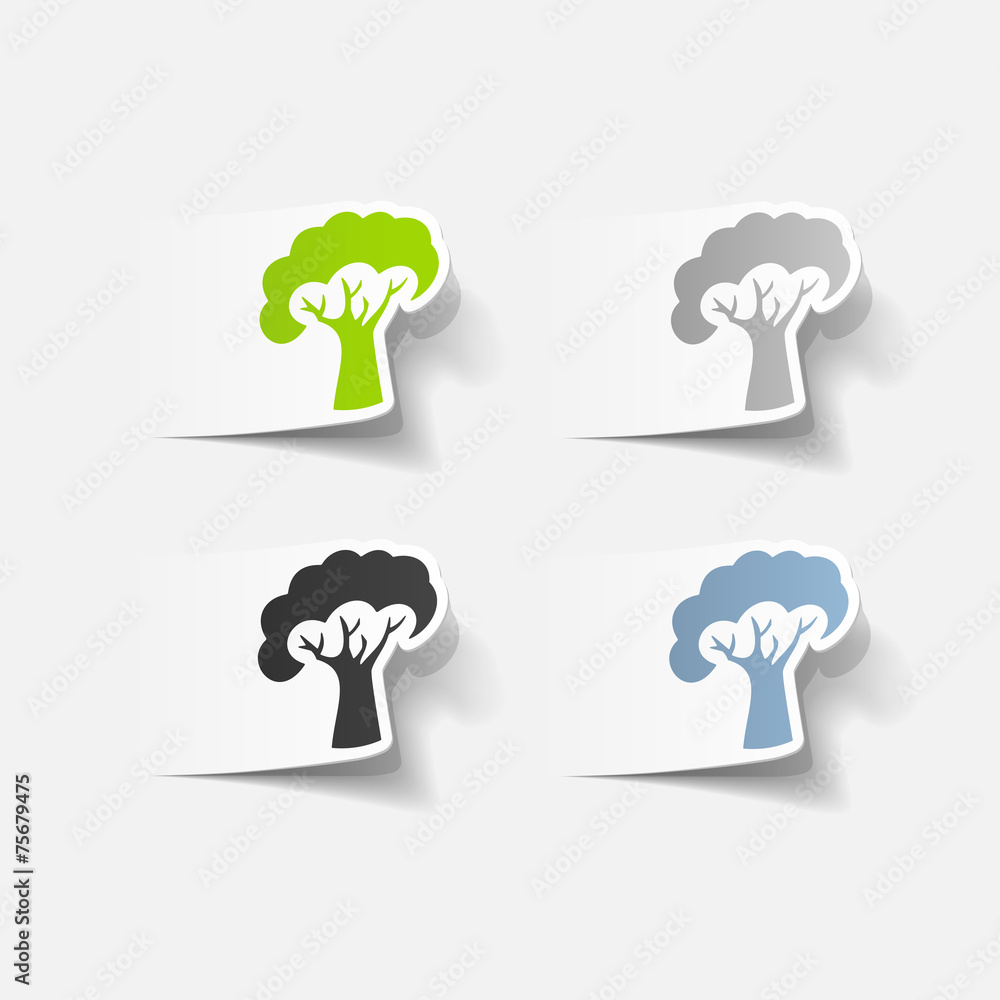 realistic design element: tree realistic design element: tree