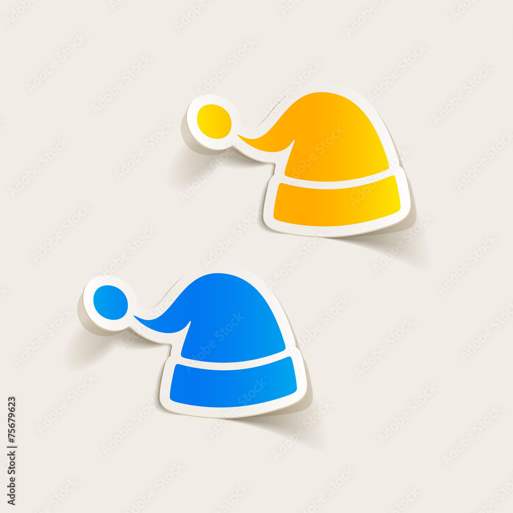 realistic design element: santa hat realistic design element: santa hat