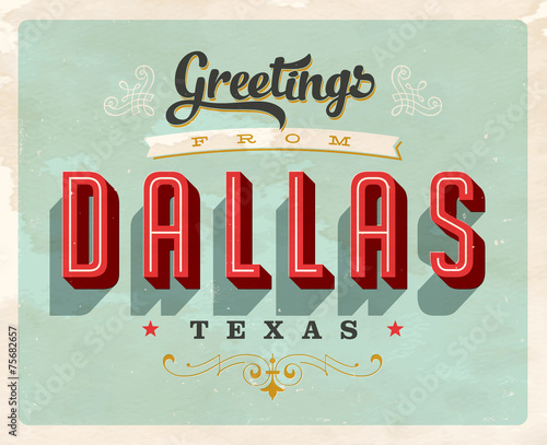 Vintage Touristic Greeting Card - Vector EPS10