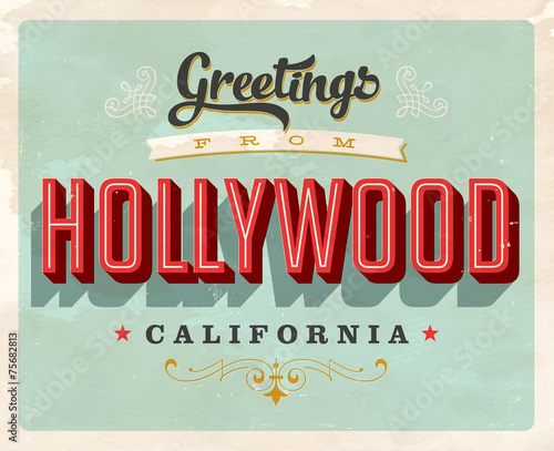 Vintage Touristic Greeting Card - Vector EPS10