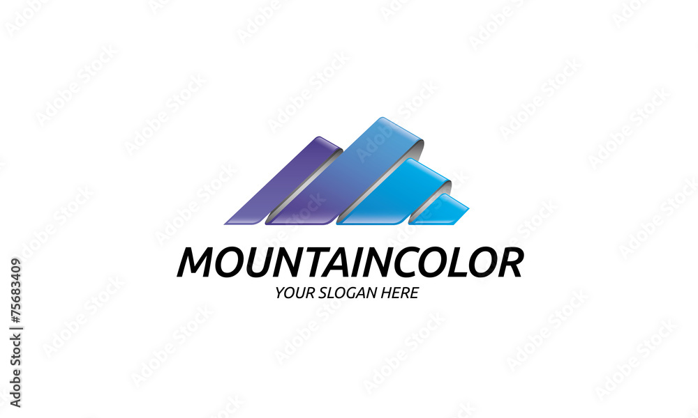 Mountain Color Logo Mountain Color Logo