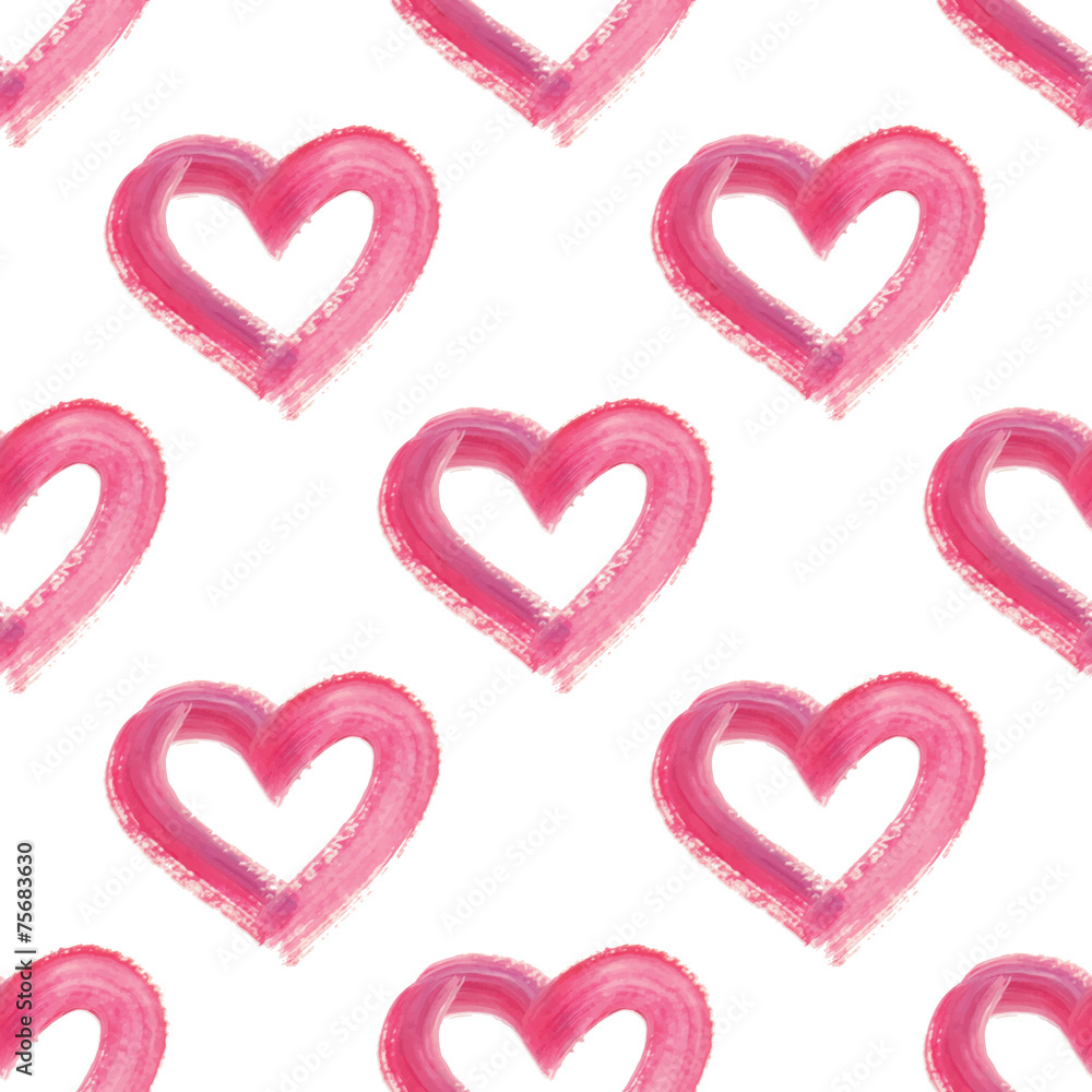 Watercolor hand drawn heart. Watercolor hand drawn heart.