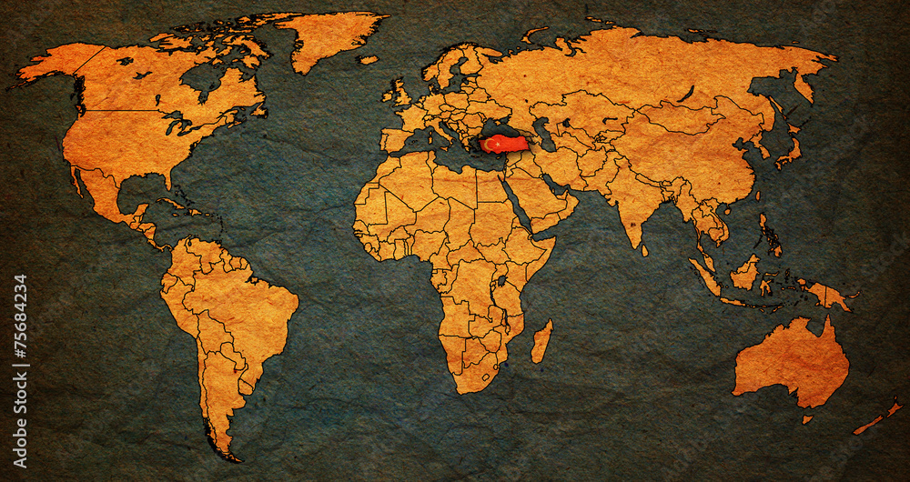 turkey territory on world map