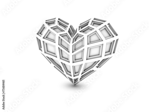 Photography Extruded heart