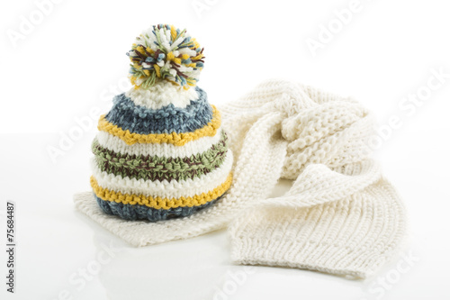 Wollmütze und Schal