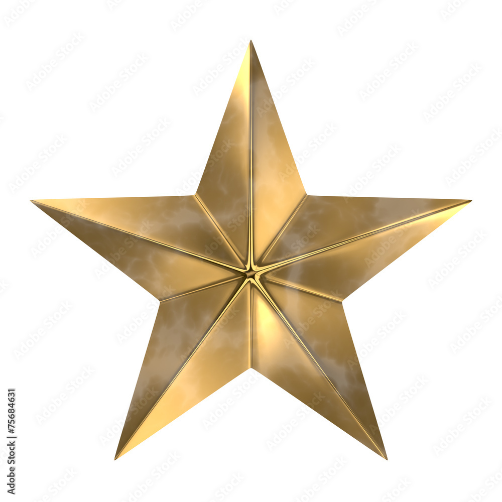 Textured star. Isolated on white Textured star. Isolated on white