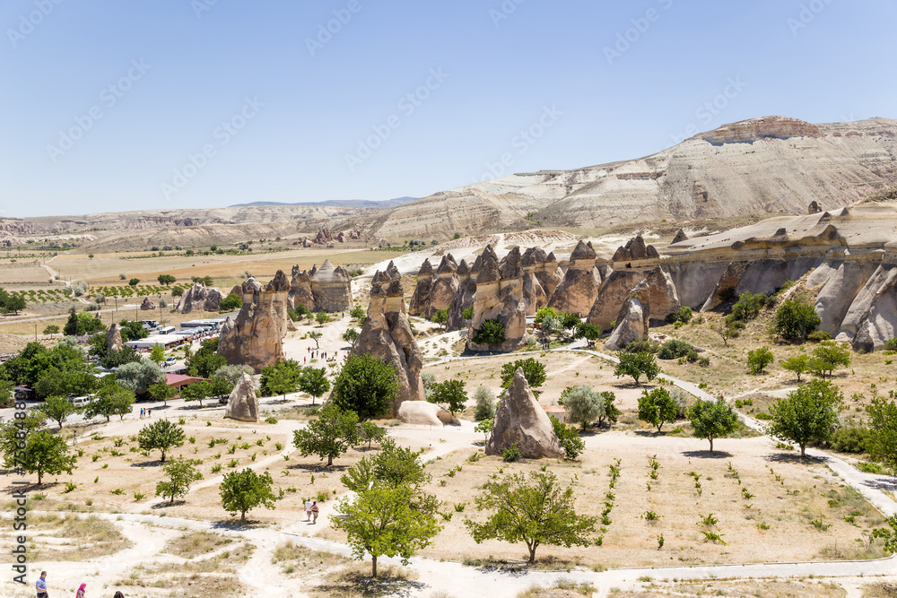 Cappadocia. Top view of the rocks in the Pashabag Valley 