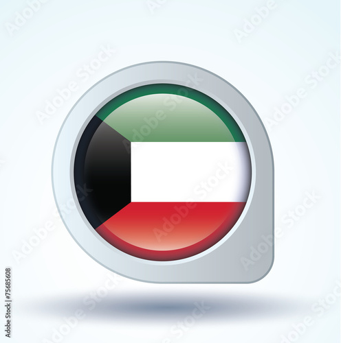 Free Download Flag set of Kuwait, vector illustration - GFXLoad