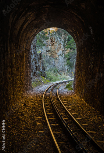 Vouraikos gorge, Peloponnese, Greece photo