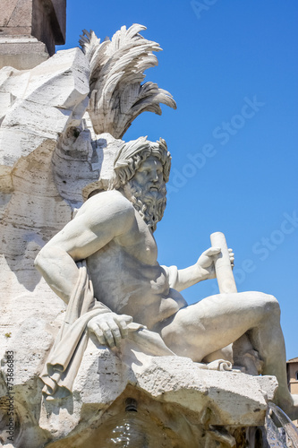 Fontana dei Quattro Fiumi a...