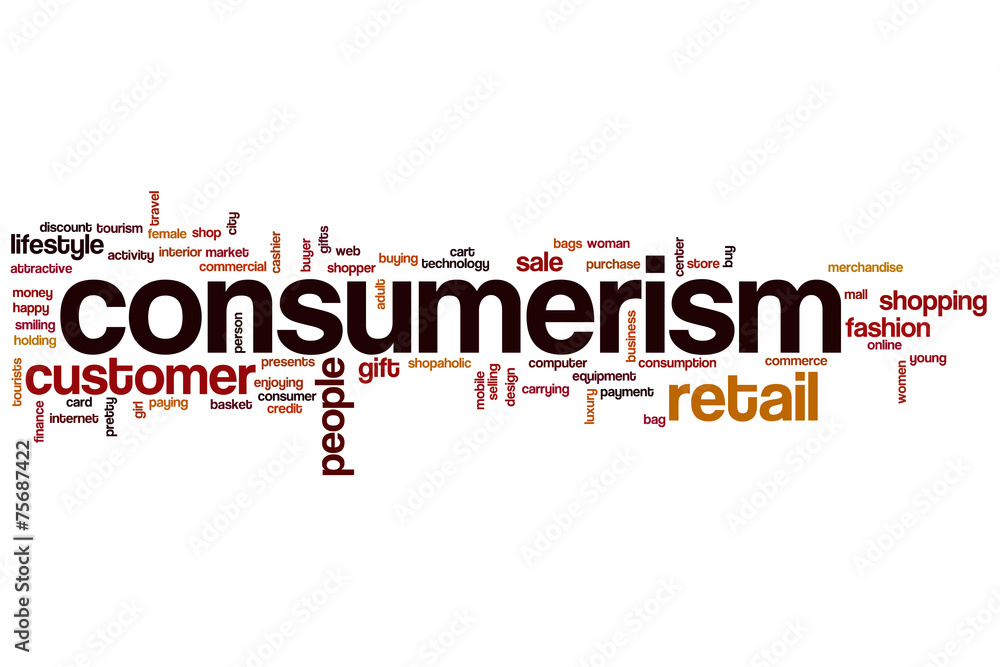 Consumerism word cloud Consumerism word cloud