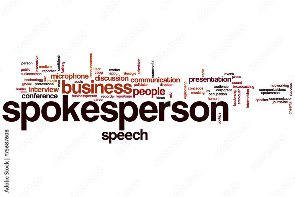 Spokesperson word cloud