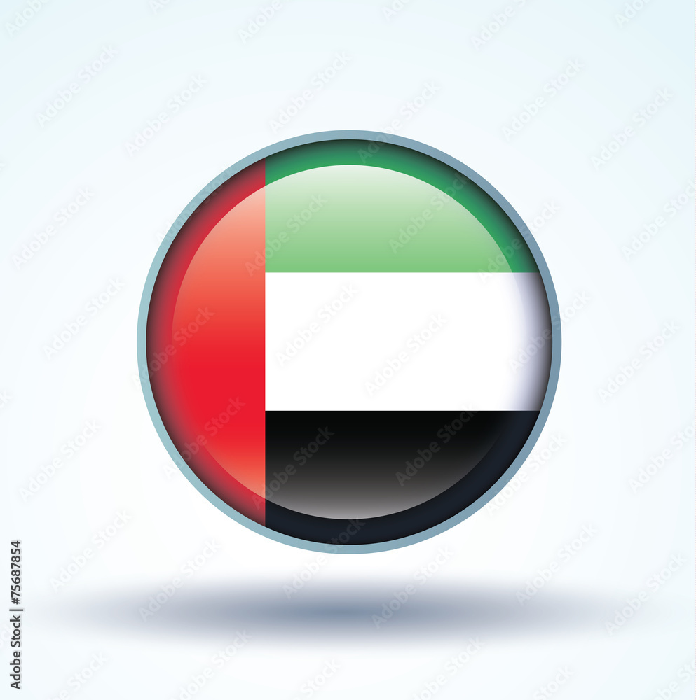 Flag set of United Arab Emirates, vector illustration Flag set of United Arab Emirates, vector illustration