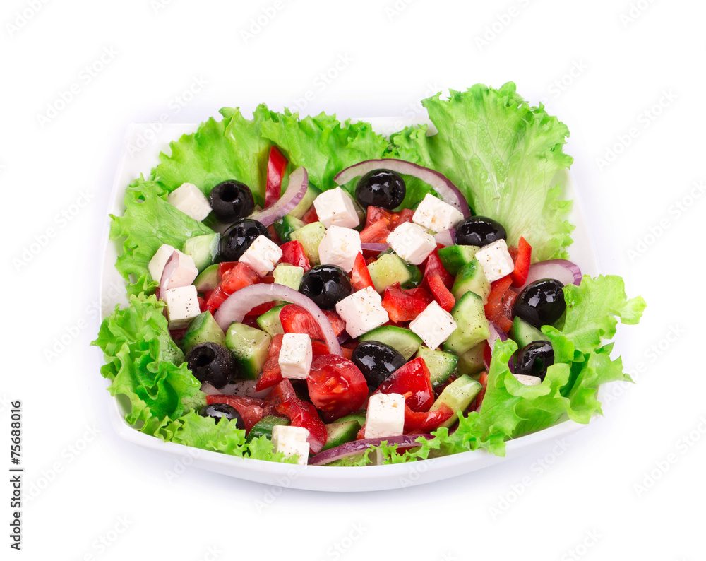 Close up of greek salad. Close up of greek salad.