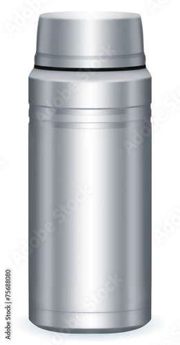Silver thermos