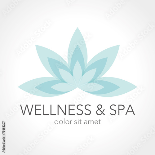 Fototapeta Naklejka Na Ścianę i Meble -  Logo Design Wellness Spa Beauty
