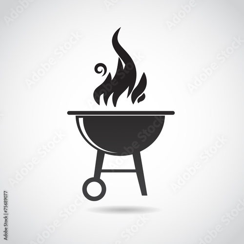 Barbecue vector icon.