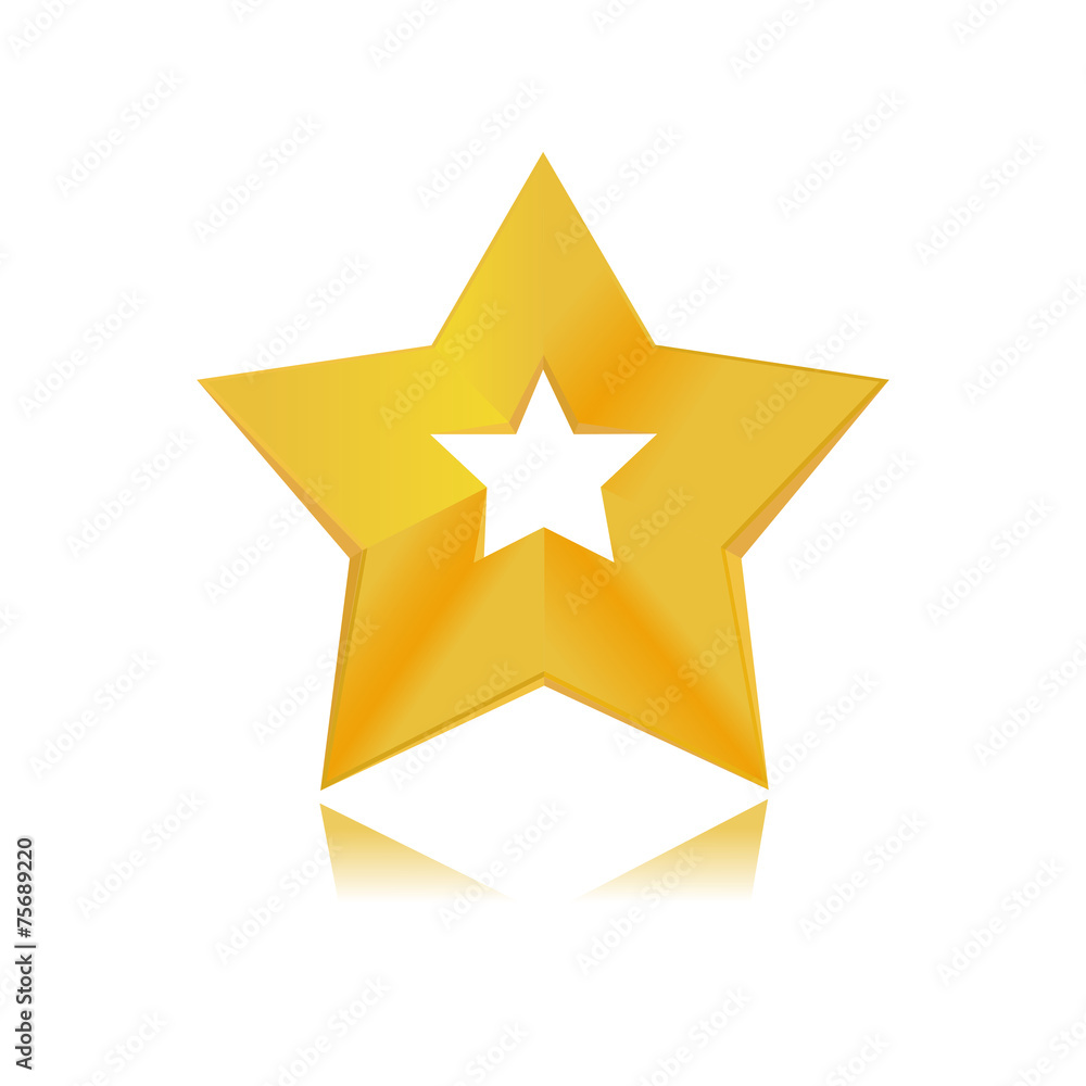 shiny golden star icon on white background shiny golden star icon on white background