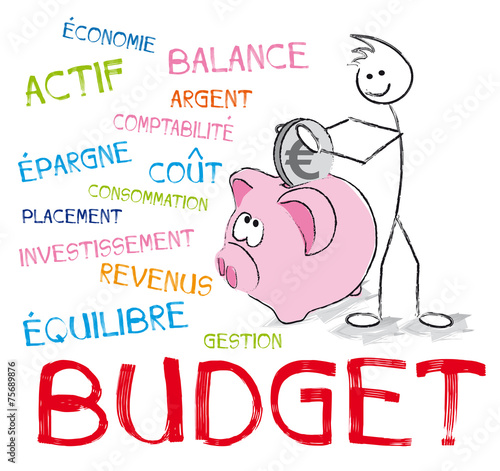 personnage nuage de mots budget