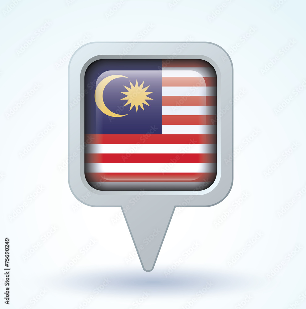 Flag set of Malaysia, vector illustration Flag set of Malaysia, vector illustration