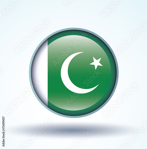 Flag set of Pakistan, vector illustration Free Download Flag set of Pakistan, vector illustration - GFXLoad