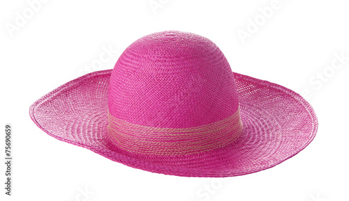 Pink hat isolated on white background