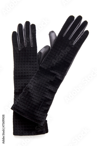 Black fashion gloves