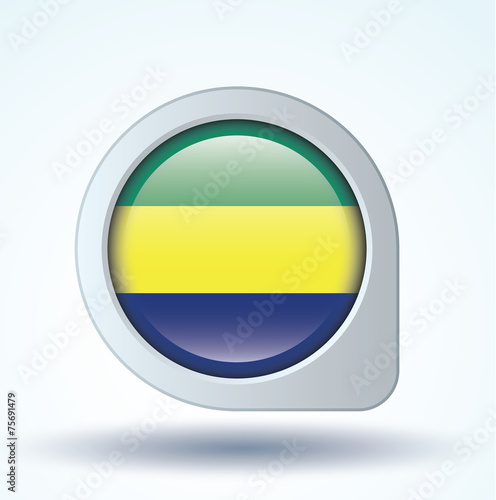 Flag set of Gabon, vector illustration Free Download Flag set of Gabon, vector illustration - GFXLoad