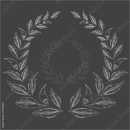 laurel wreath. vector illustration