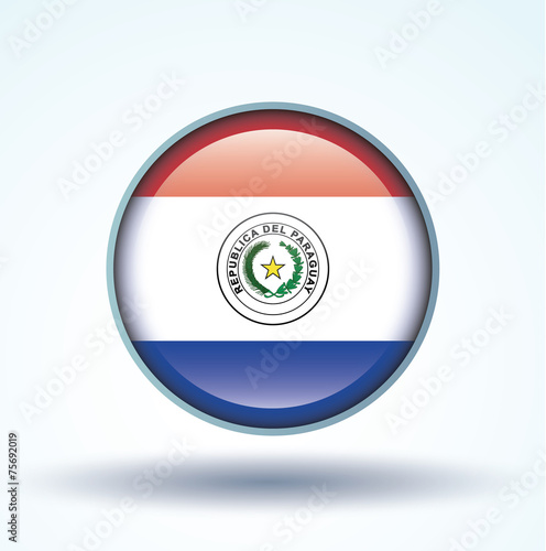 Free Download Flag set of Paraguay, vector illustration - GFXLoad