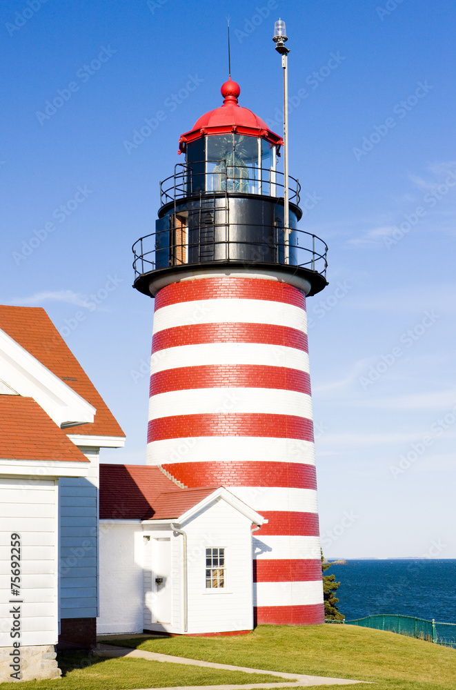 West Quoddy Head Lighthouse, Maine, USA West Quoddy Head Lighthouse, Maine, USA