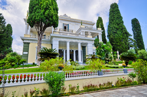 Achillion palace on Corfu island, Greece photo