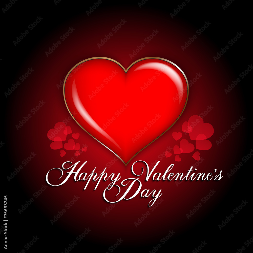 Valentines Day card - background template