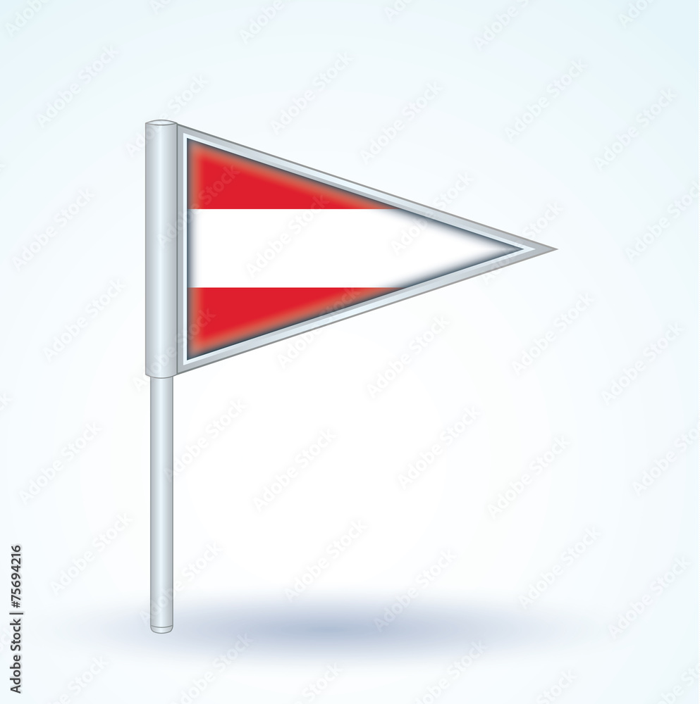 Flag set of Austria, vector illustration Flag set of Austria, vector illustration