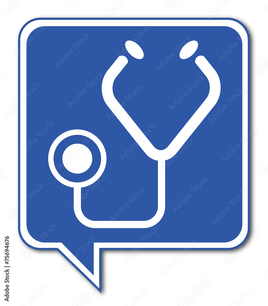 Logo stéthoscope. Logo stéthoscope.