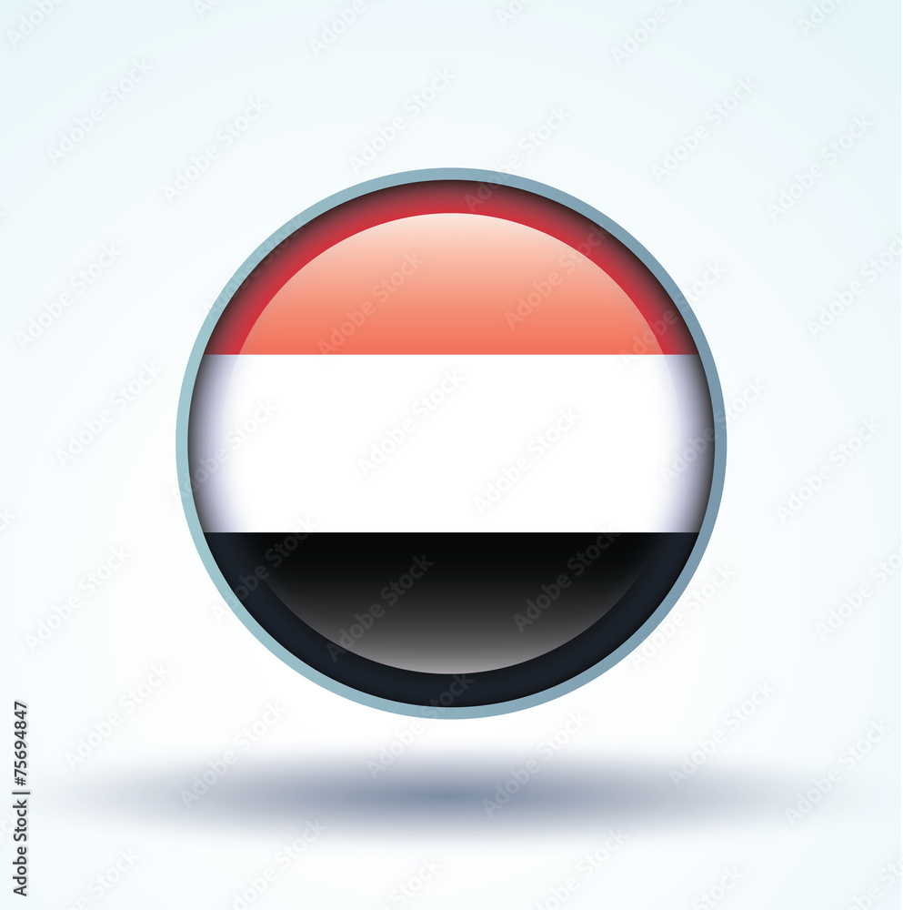 Flag set of Yemen, vector illustration Flag set of Yemen, vector illustration