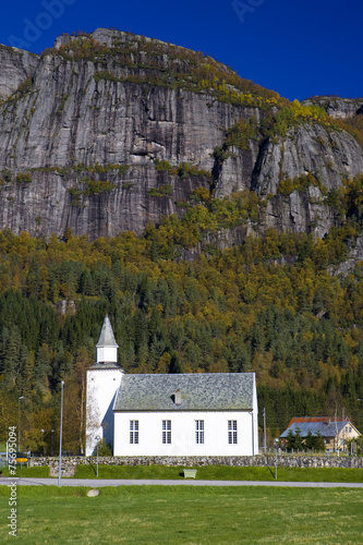 church, Ovre Sirdal, Norway photo