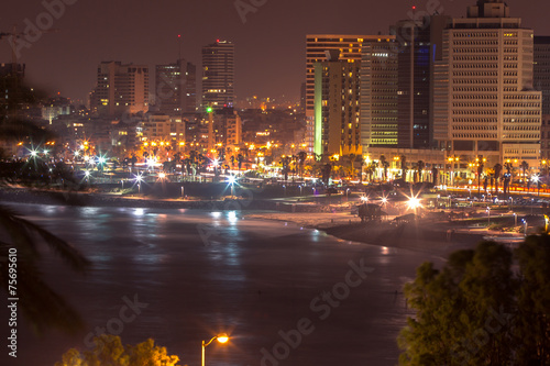 Tel Aviv. Night view from Jaffa © robertdering