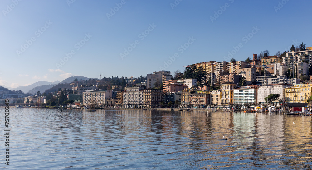 View of Lugano city, Switzerland