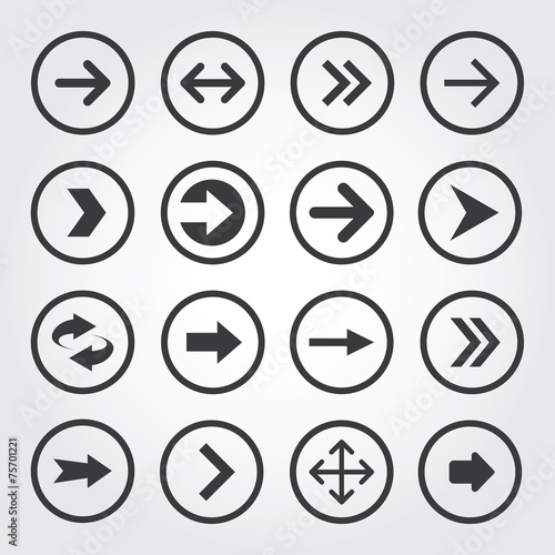 Set of Arrow icon, Vector illustration Free Download Set of Arrow icon, Vector illustration - GFXLoad