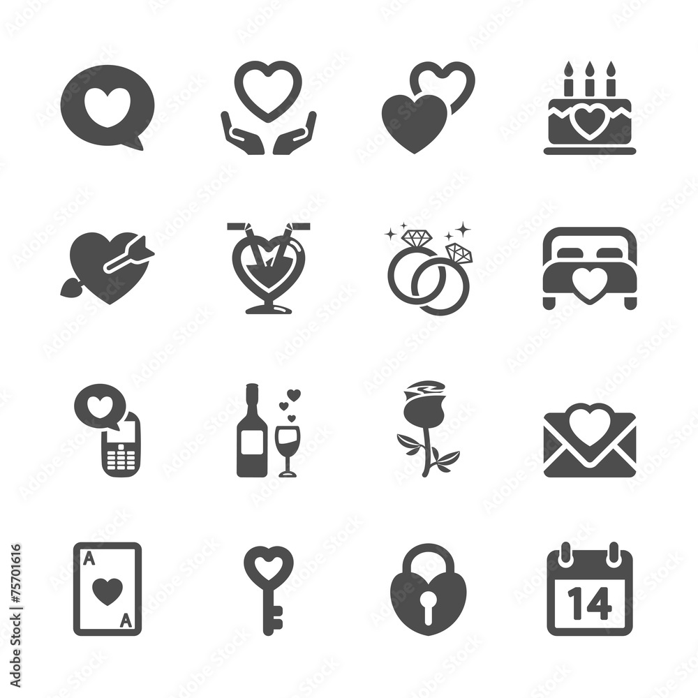 love and valentine icon set 4, vector eps10 love and valentine icon set 4, vector eps10
