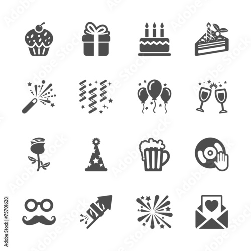celebration and party icon set 3, vector eps10
