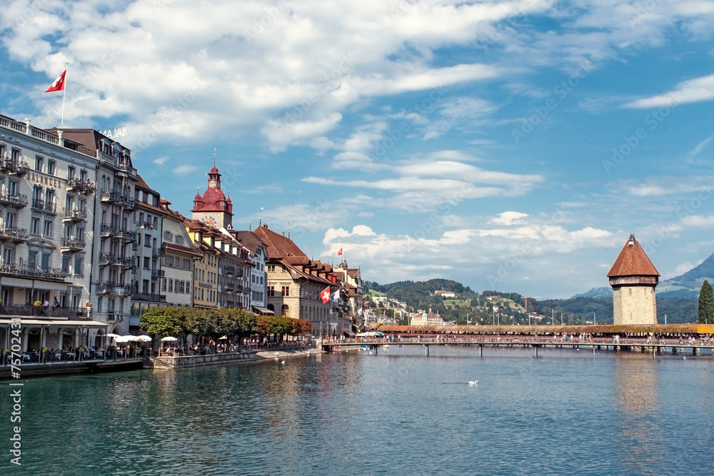Fototapeta premium Piękny krajobraz Lucerna. Szwajcaria.