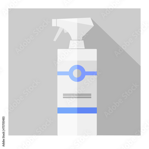 Vector flat bottle
