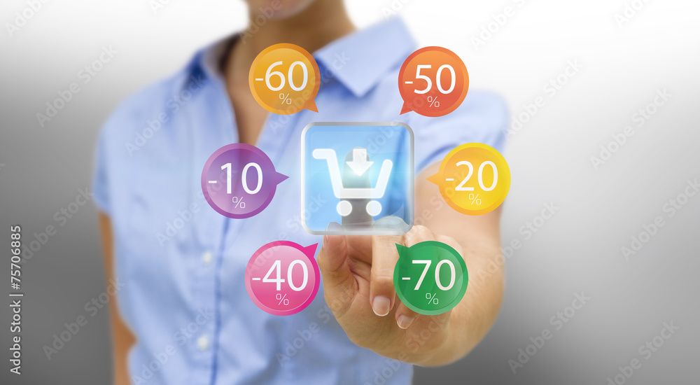 Woman shopping online Woman shopping online