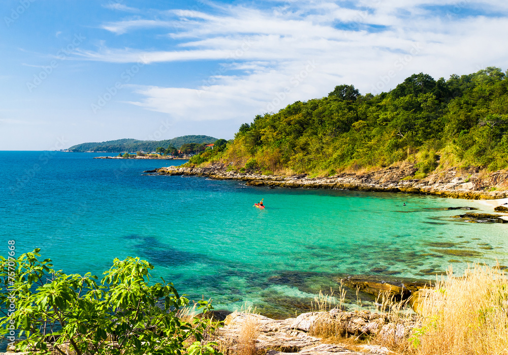 Fototapeta premium On a Sunny Beach Sunshine Coast