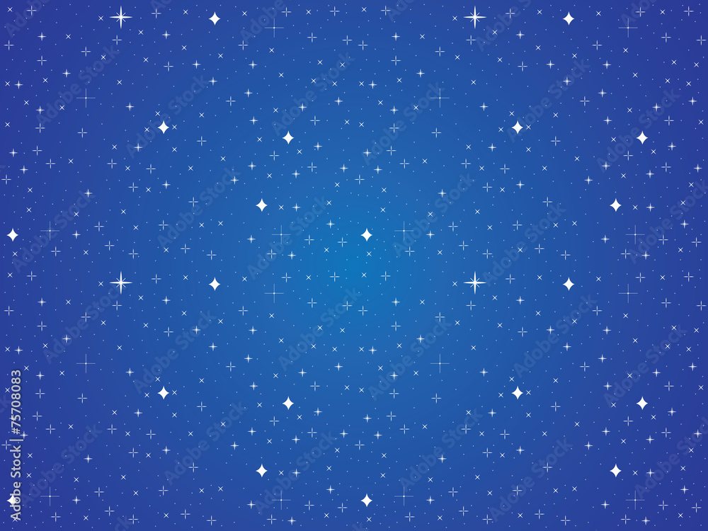 Simple blue sky with white stars background Simple blue sky with white stars background