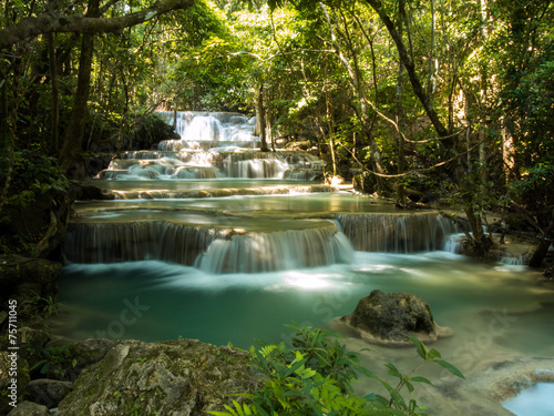 Waterfall at Huay Mae Khamin National Park  Thailand