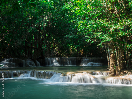 Waterfall at Huay Mae Khamin National Park  Thailand